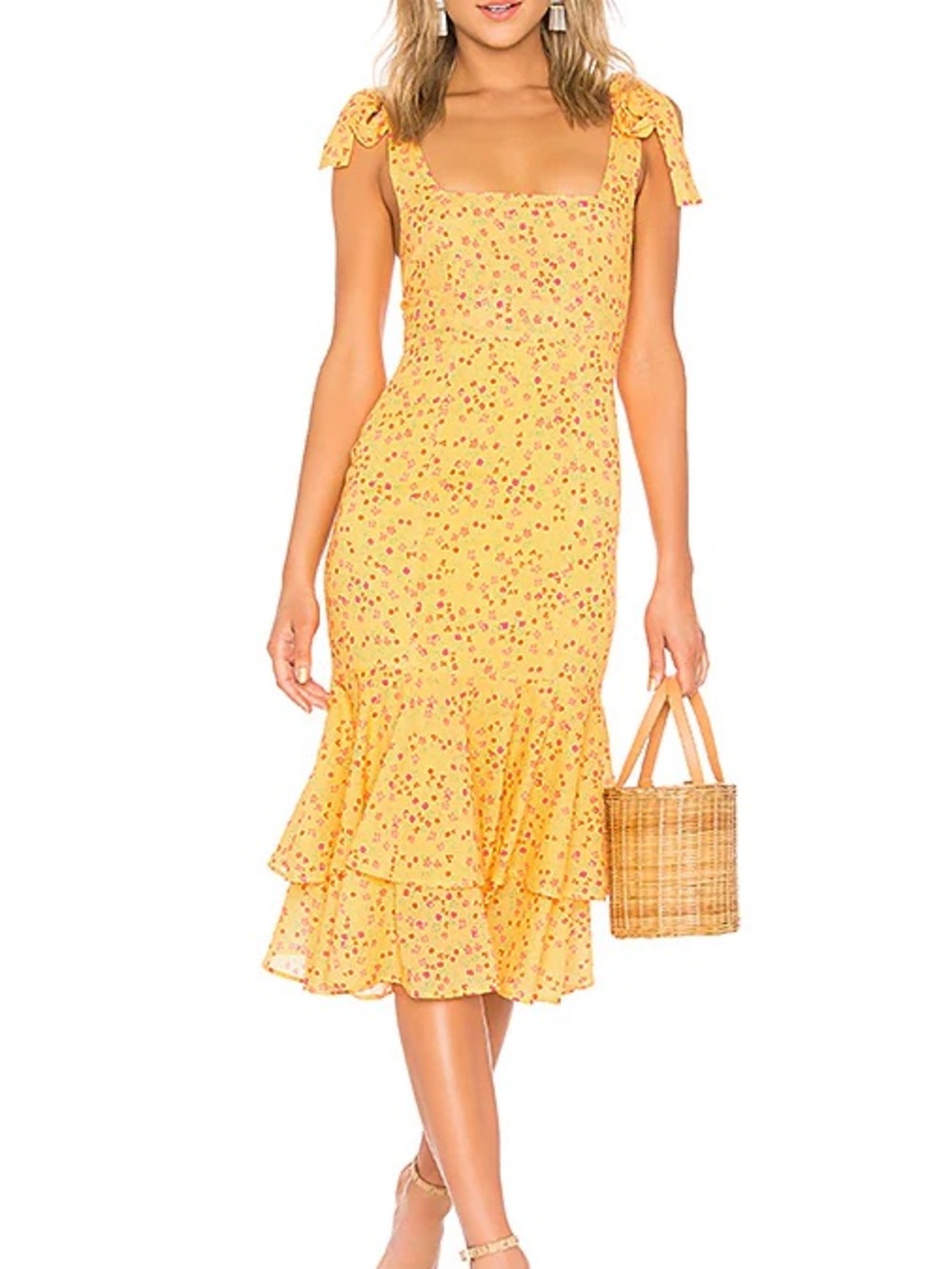 Lovers & Friends Day Keeper Midi Floral Dress XS